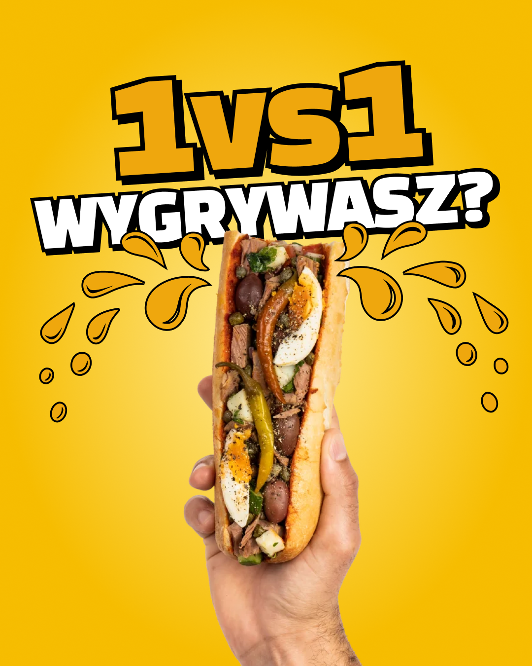 Grafika angażująca GRYZ, 1 vs 1 wygrywasz